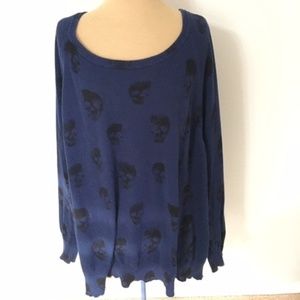 Skull Print Sweater